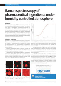 Application Note: Raman spectroscopy of pharmaceutical ingredients under humidity controlled atmosphere